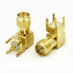 PCB Mount SMA Connector Right Angle (Jack,Female,50Ω) L14.5mm